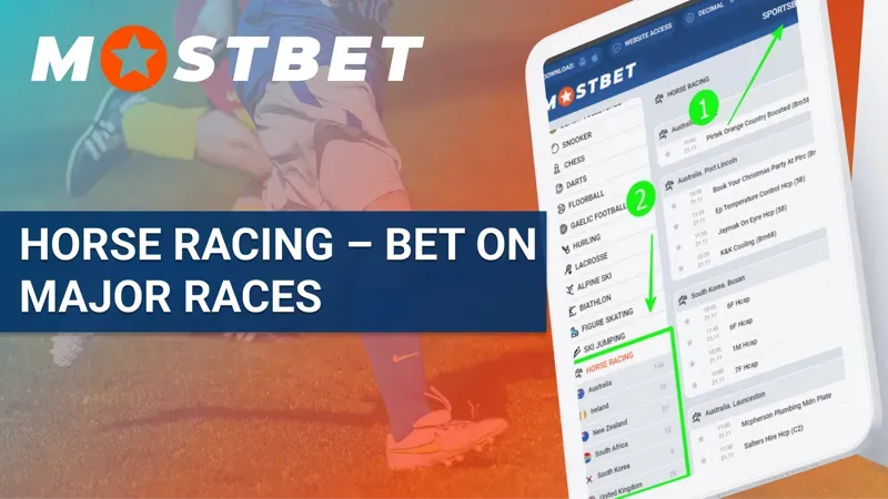 Horse Racing Bet on Major Races at Mostbet